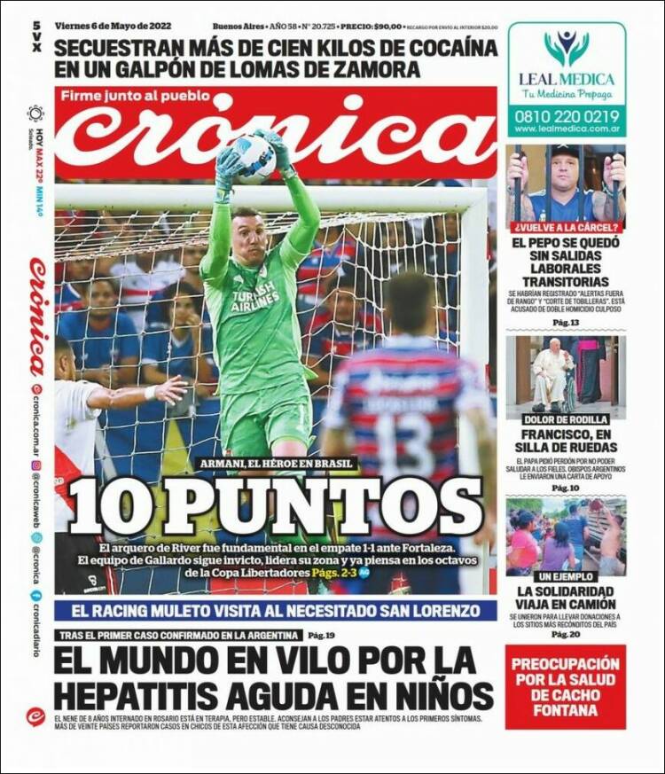 Portada de La Voz del Chaco (Argentina)