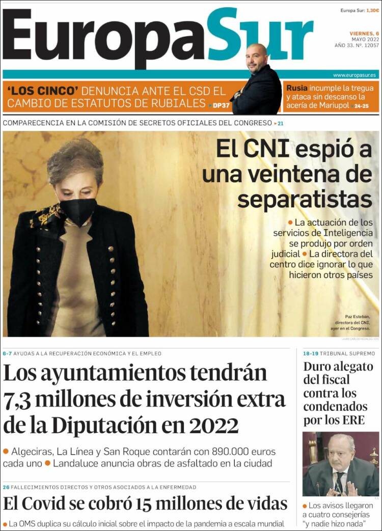 Portada de Europa Sur (España)