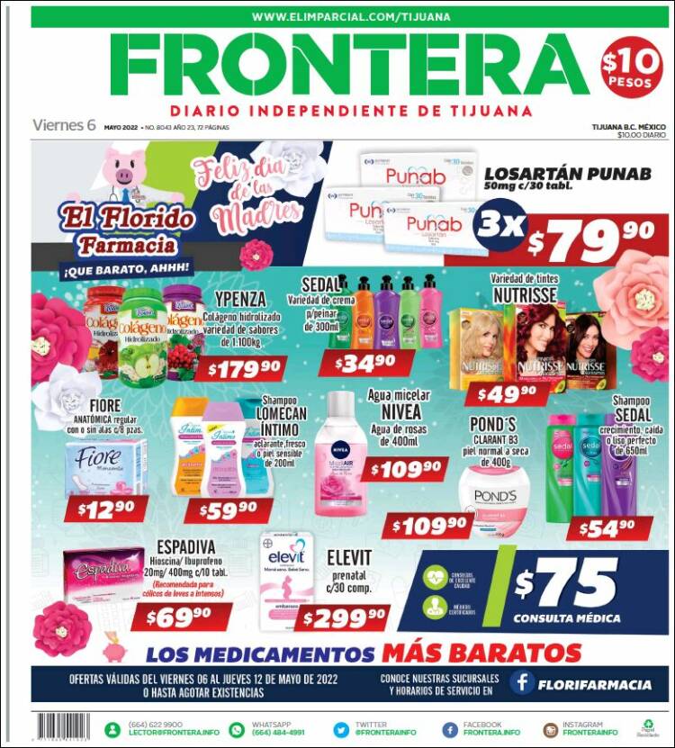 Portada de Frontera (México)