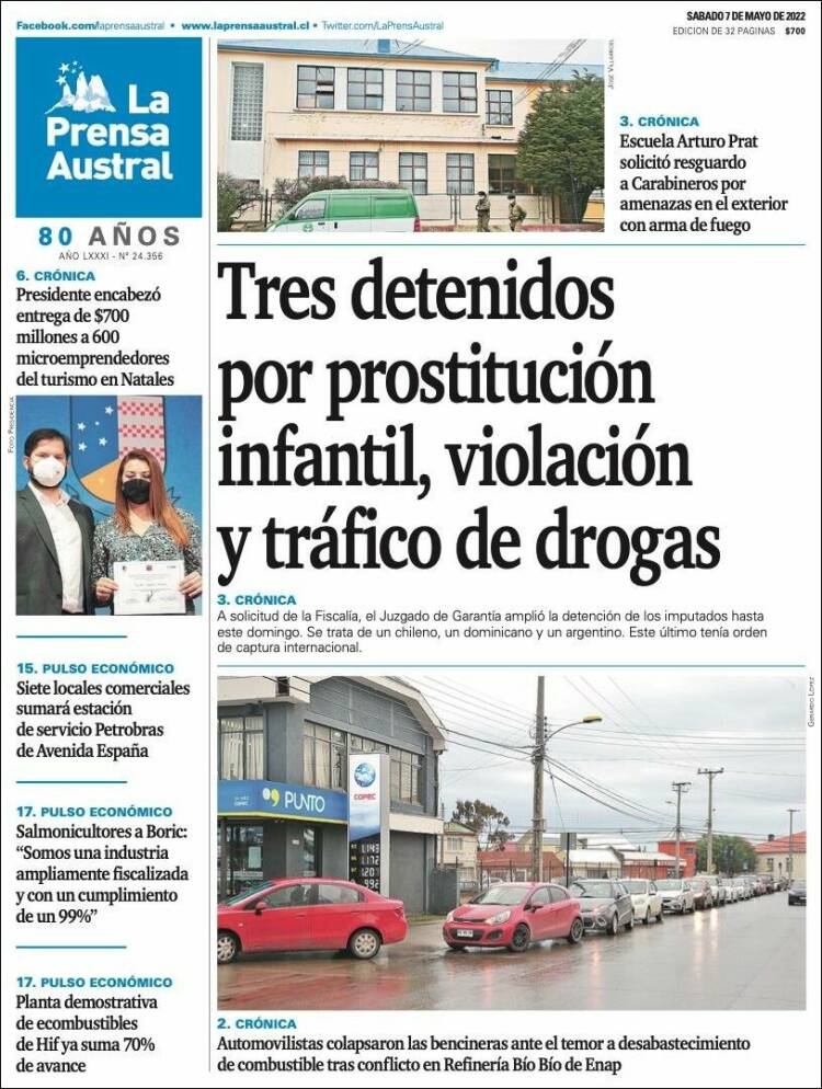 Portada de El Magallanes (Chile)