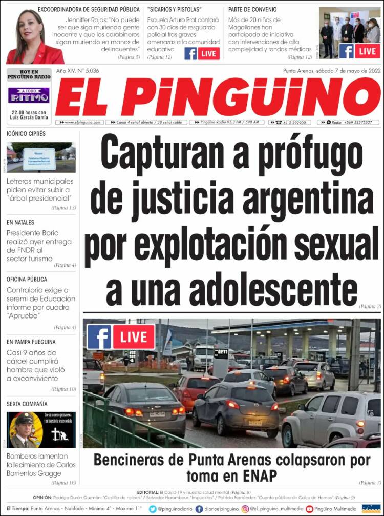 Portada de El Pingüino (Chile)