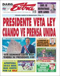 Portada de Diario Extra (Costa Rica)