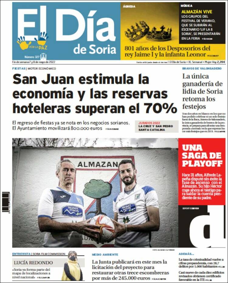 Portada de El Día de Soria (España)