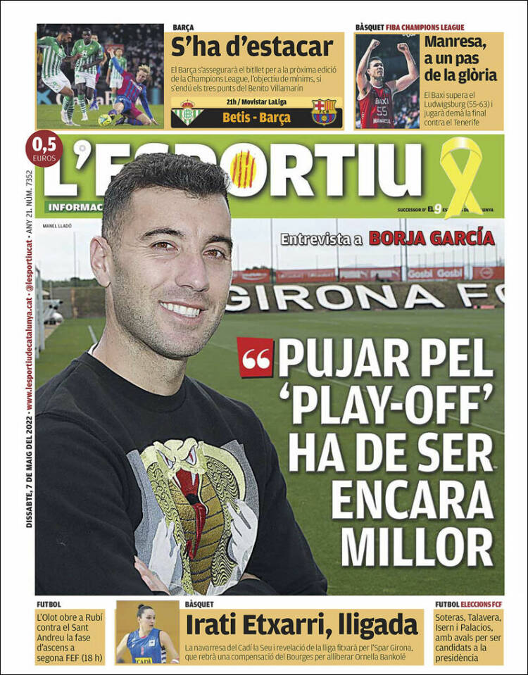 Portada de L'Esportiu : Girona (España)