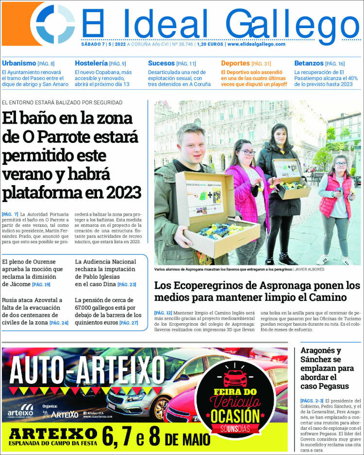 Portada de El Ideal Gallego (España)