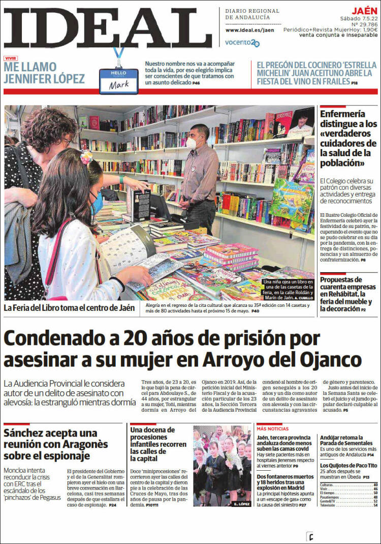 Portada de El Ideal de Jaén (España)