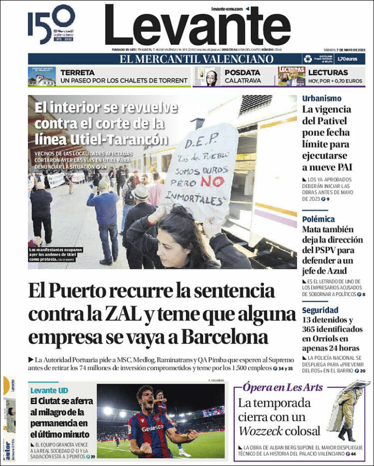 Portada de Levante (España)