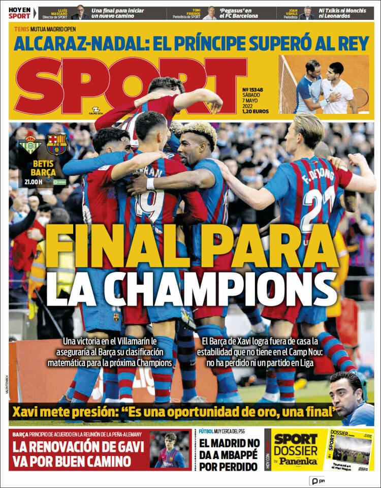 Portada de Sport (España)