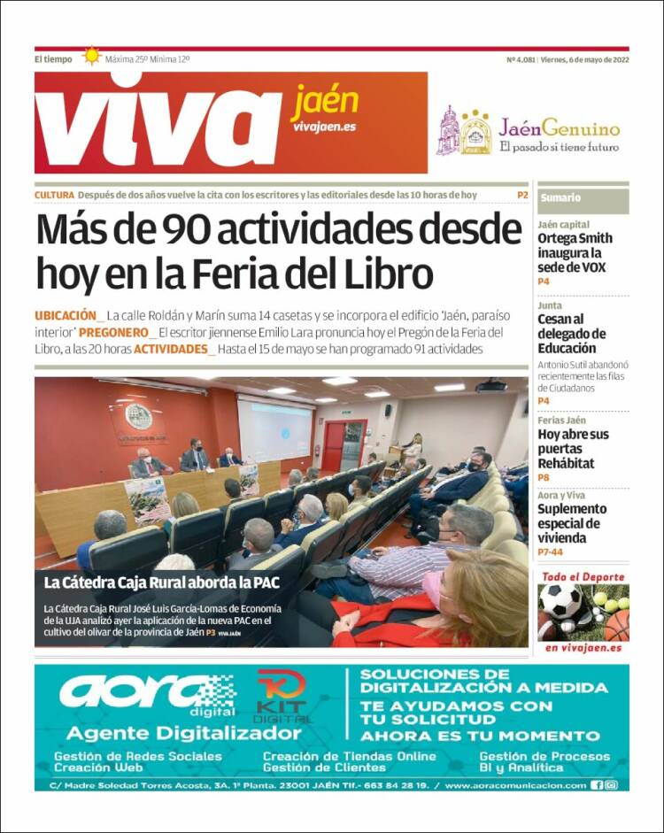 Portada de Viva Jaén (España)