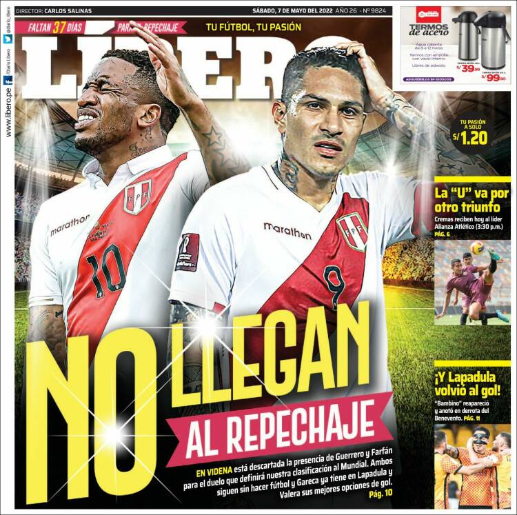 Portada de Líbero (Per&uacute;)