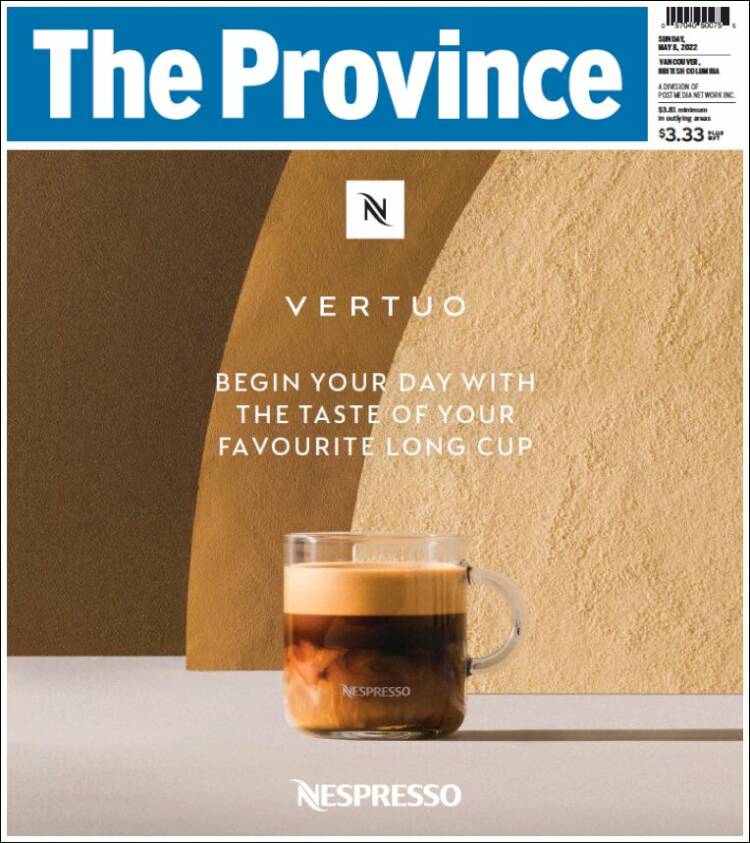 Portada de The Province (Canadá)