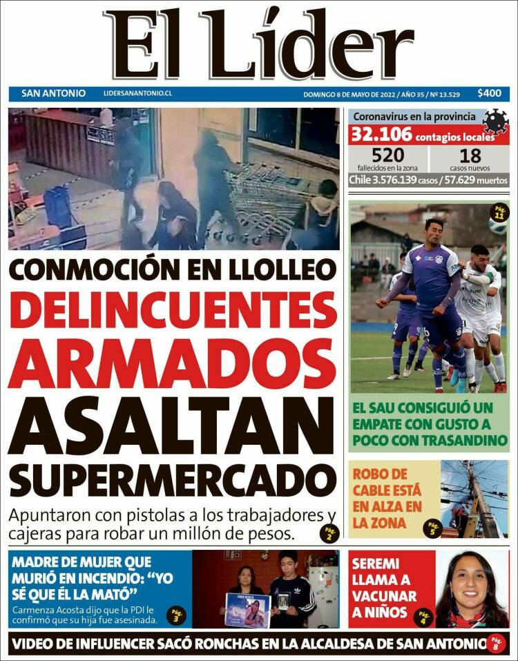 Portada de Lider de San Antonio (Chile)