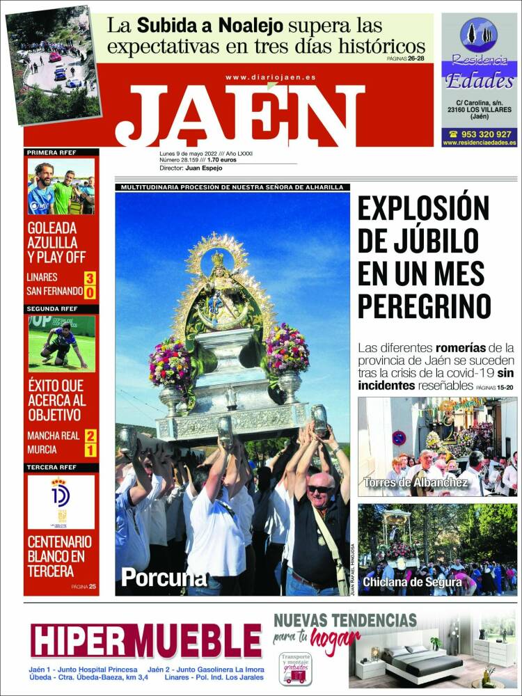 Portada de Diario Jaén (España)