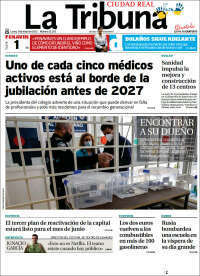 Portada de La Tribuna de Ciudad Real (España)