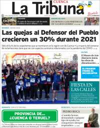 Portada de La Tribuna de Cuenca (España)