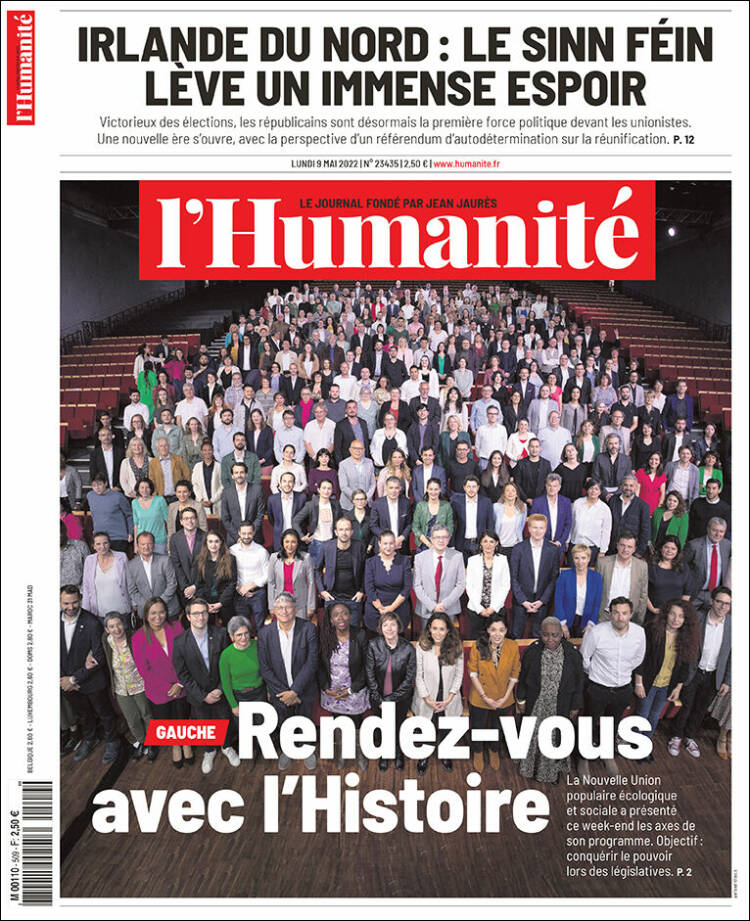 Portada de l'Humanite (Francia)
