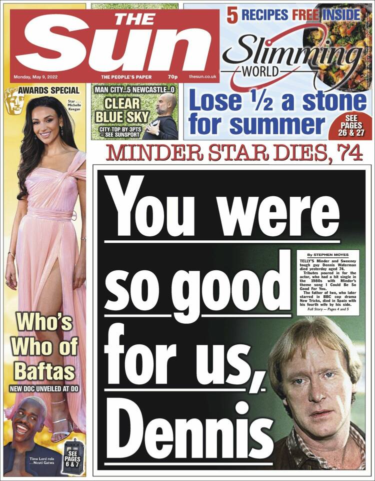 Portada de The Sun (Reino Unido)