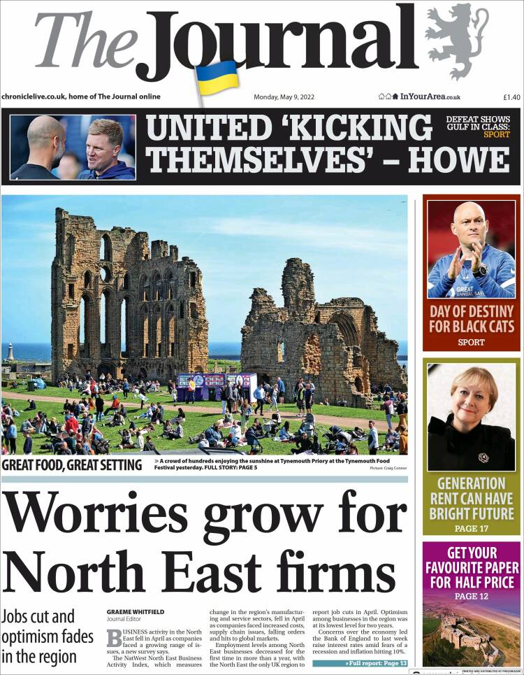 Portada de The Journal (Reino Unido)