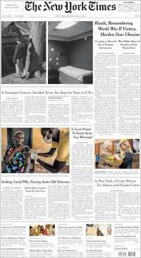 Portada de New York Times (USA)