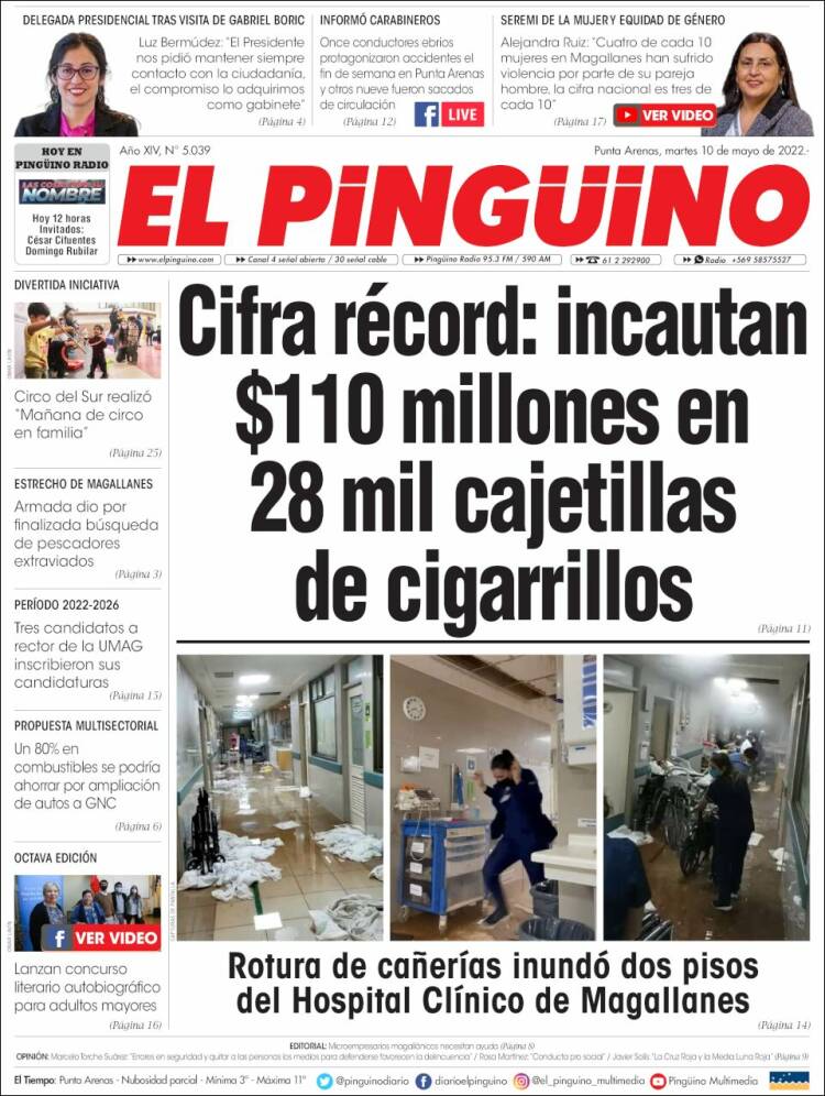 Portada de El Pingüino (Chile)