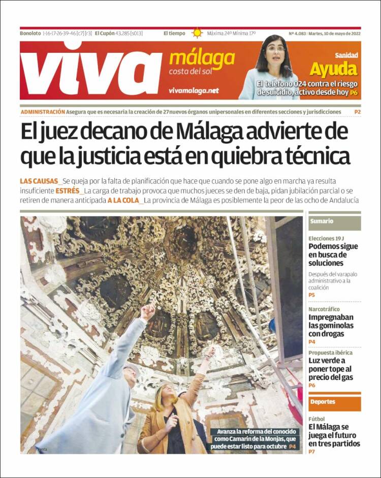 Portada de Viva Málaga (España)