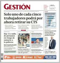 Portada de Diario Gestión (Perú)