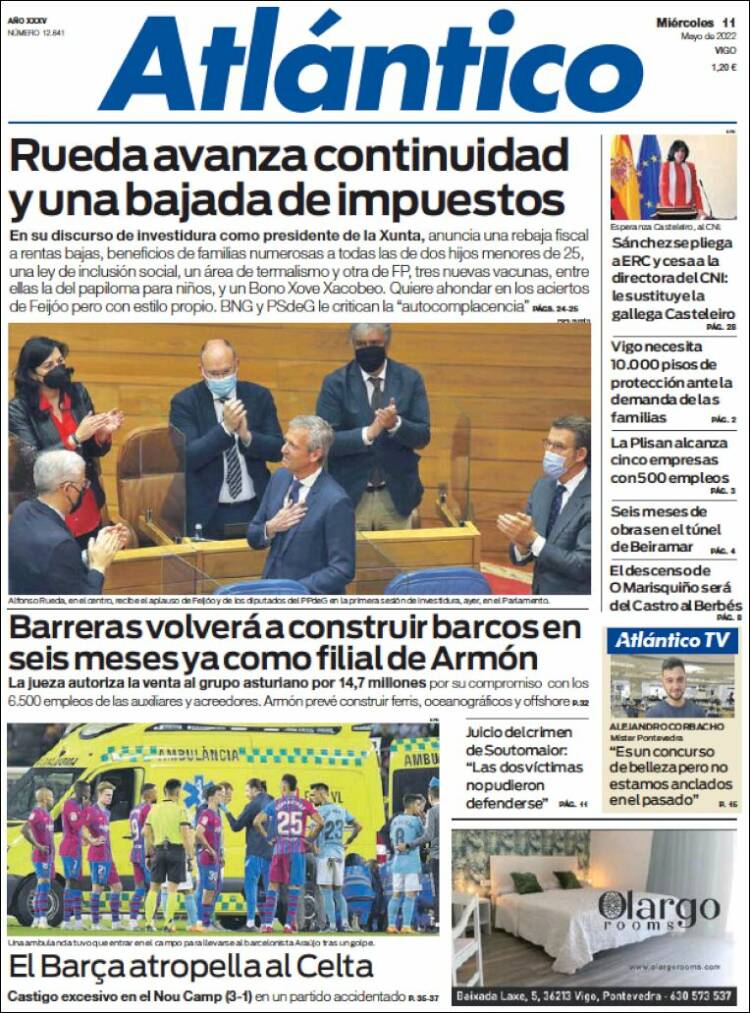 Portada de Atlántico Diario (Espa&ntilde;a)