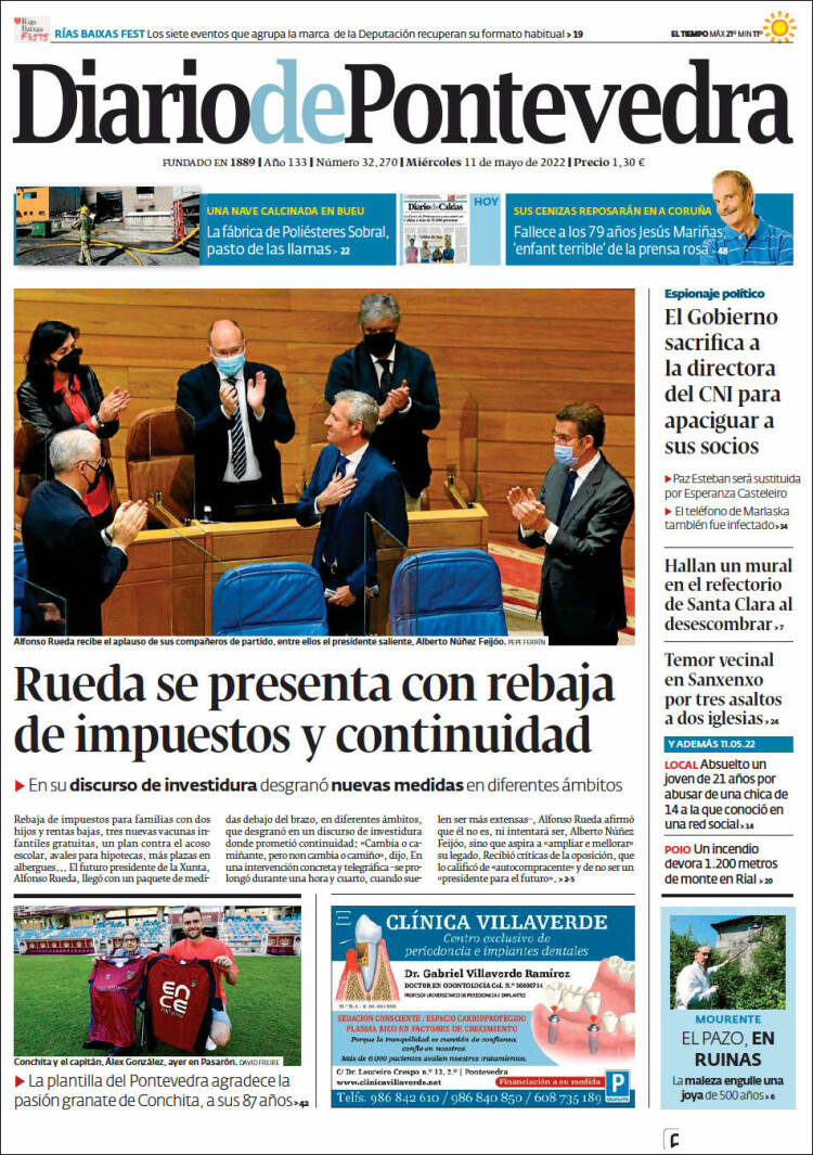 Portada de Diario de Pontevedra (Espa&ntilde;a)