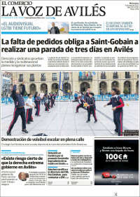 Portada de El Comercio - Avilés (Espa&ntilde;a)