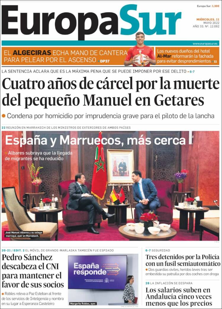 Portada de Europa Sur (Espa&ntilde;a)