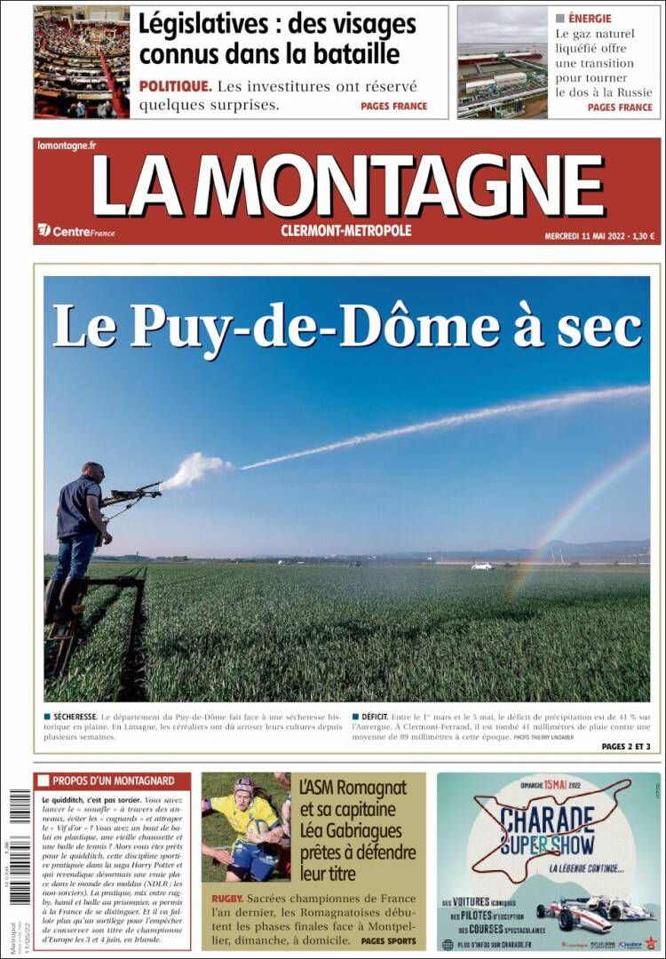 Portada de La Montagne (Francia)