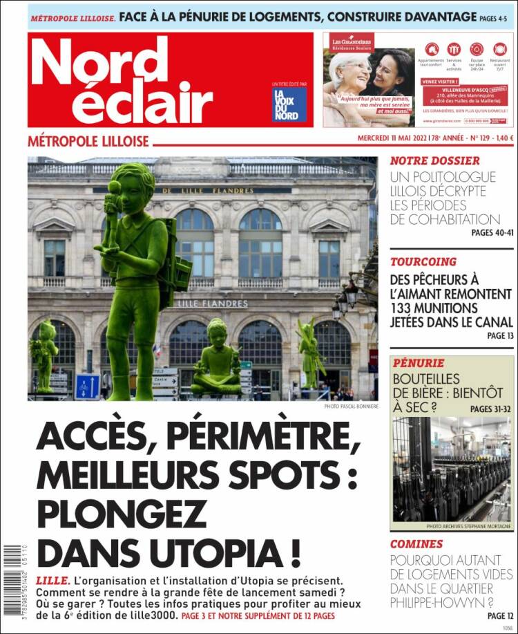 Portada de Nord Éclair (Francia)