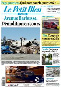 Portada de Le Petit Bleu (Francia)