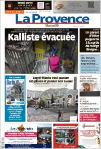 Portada de La Provence (Francia)