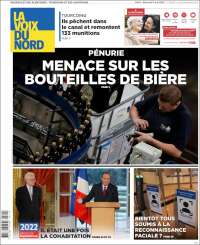 Portada de La Voix du Nord (Francia)