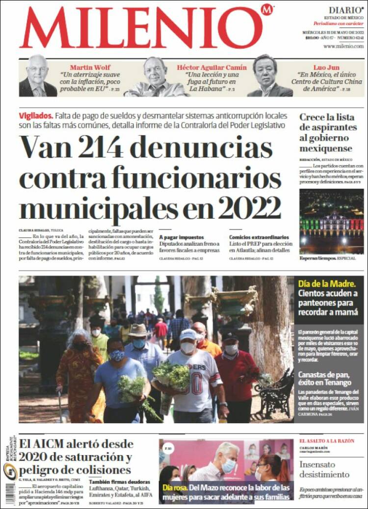 Portada de Milenio - Estado de México (M&eacute;xico)