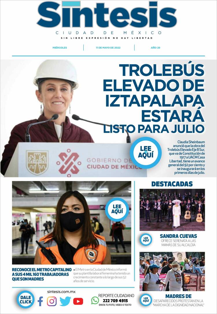 Portada de Síntesis Nacional (M&eacute;xico)