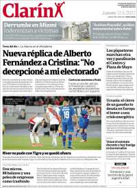 Portada de Clarín (Argentina)