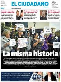 Portada de Diario El Ciudadano (Argentina)