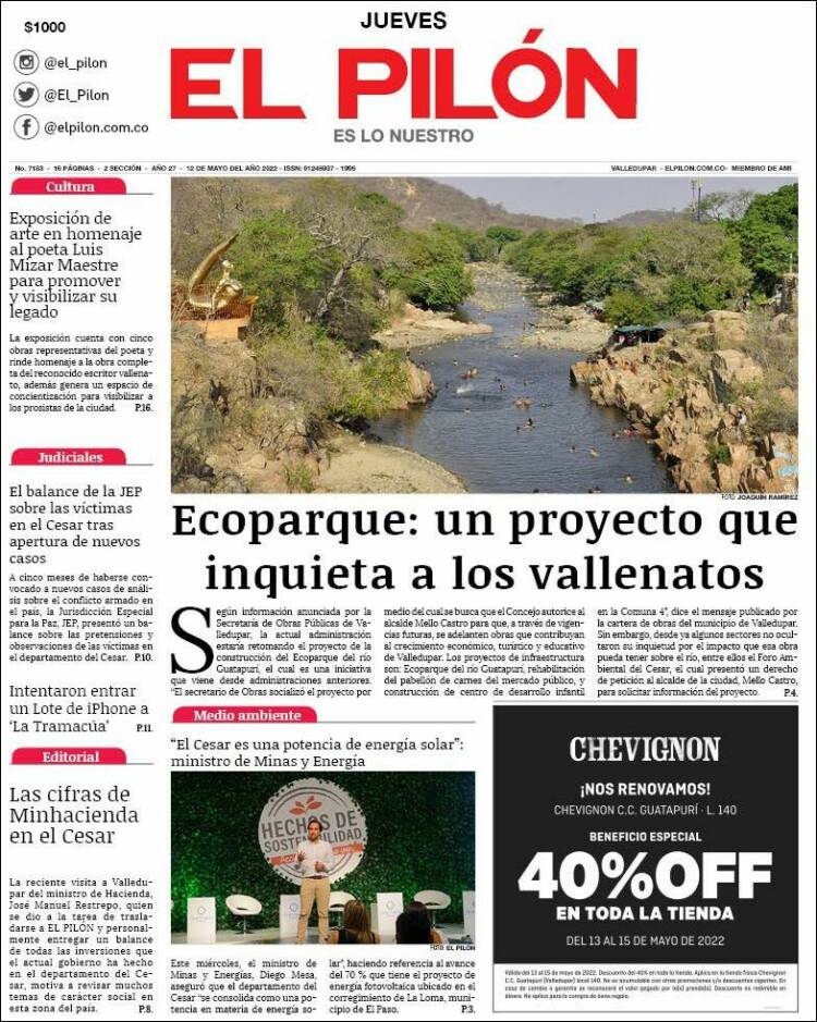 Portada de El Pilón (Colombia)