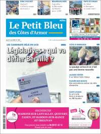 Portada de Le Petit Bleu (Francia)