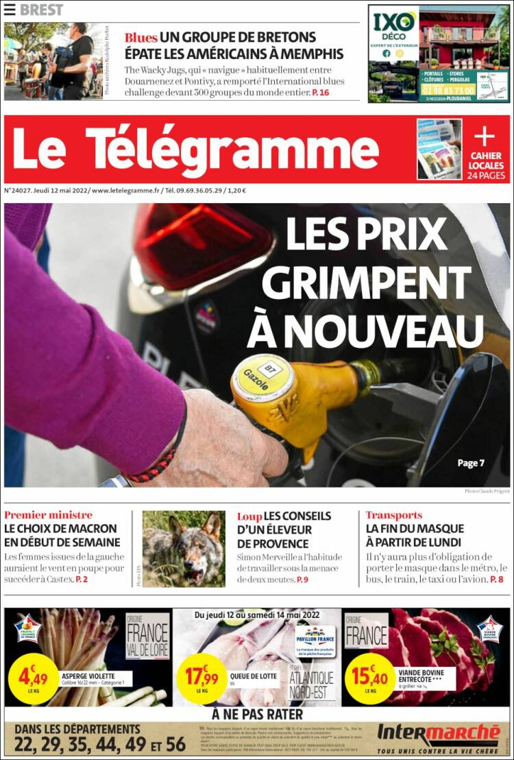 Portada de Télégramme (France)