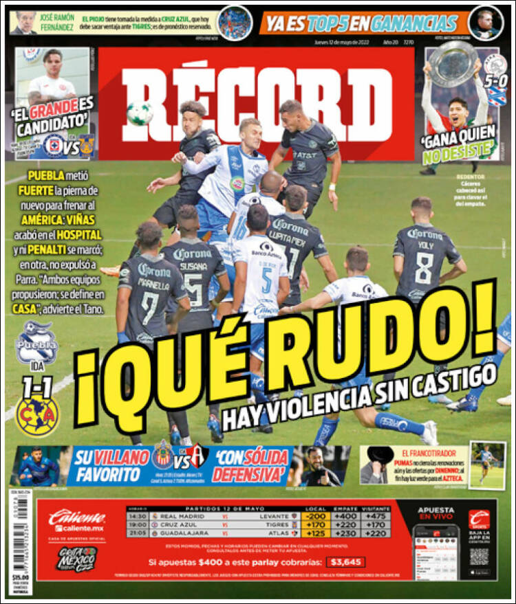 Portada de Record (México)