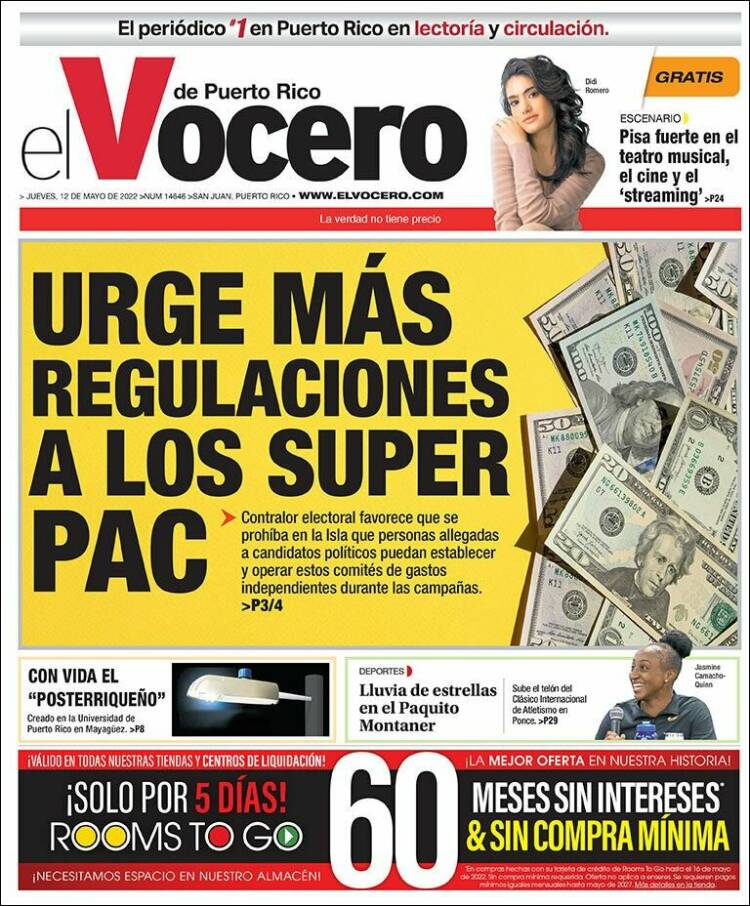 Portada de Vocero (Puerto Rico)