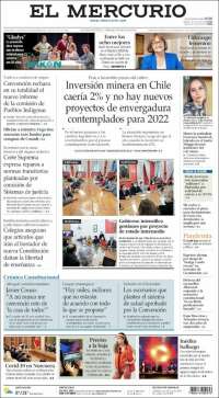 Portada de El Mercurio (Chile)