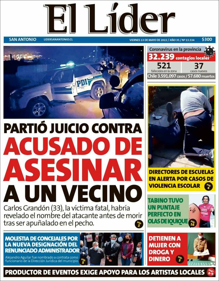 Portada de Lider de San Antonio (Chile)