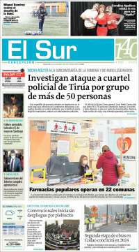 Portada de El Sur (Chile)