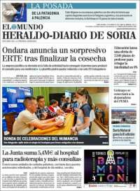 Portada de Diario de Soria (España)