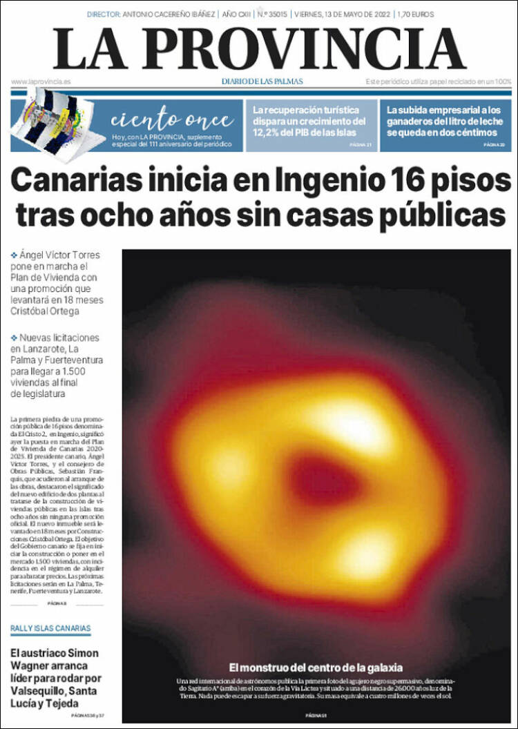 Portada de La Provincia (Espa&ntilde;a)