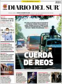 Portada de El Diario del Sur (México)